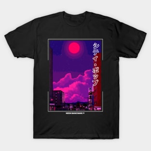 Japanese Streetwear Neon Synthwave T-Shirt